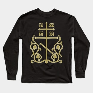 Patriarchal Cross Orthodox Long Sleeve T-Shirt